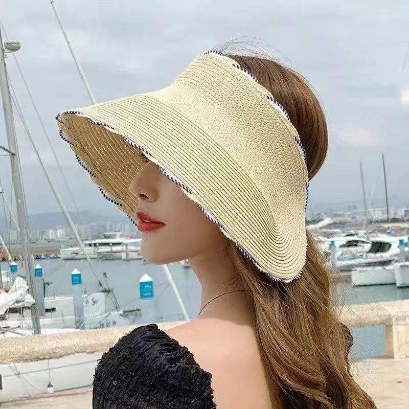 夏季透气时尚潮流遮阳沙滩草帽爆款电商直播专卖