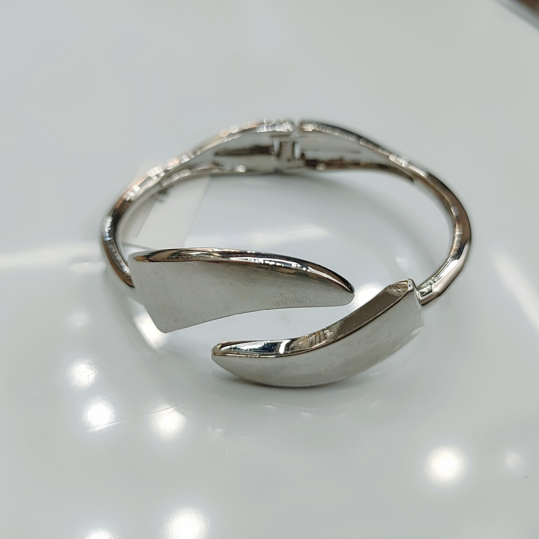 Open women's bangle Big glossy hipster Hip Hop alloy bracelet bracelet accessory