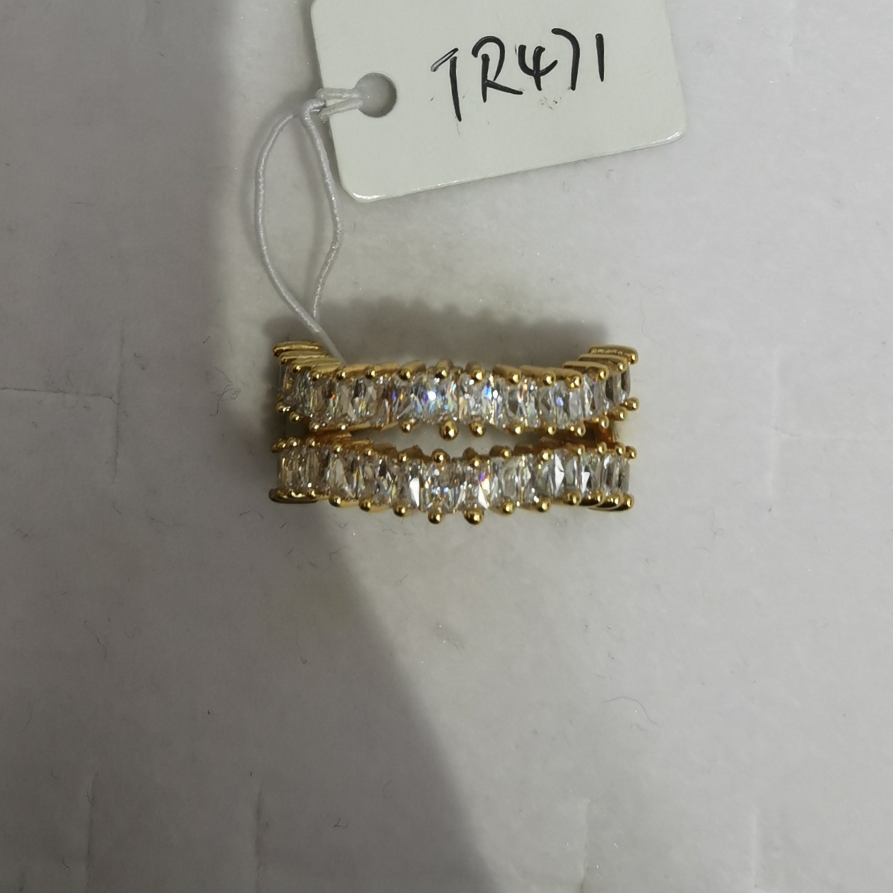 Ring gold double row