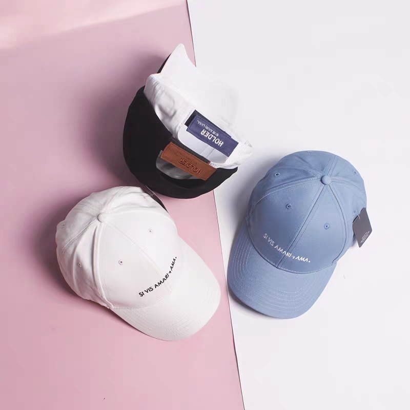 Men's caps, baseball caps, fisherman caps, Korean style, trendy and versatile, hip-hop autumn and winter washed, baseball caps, women's embroidered letters detail image 5
