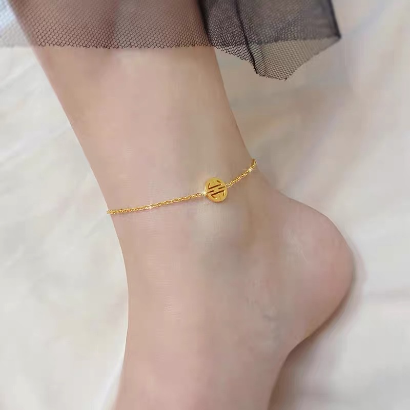 精致简约钛钢脚链女新款小众设计仙气不掉色脚踝链18详情图1