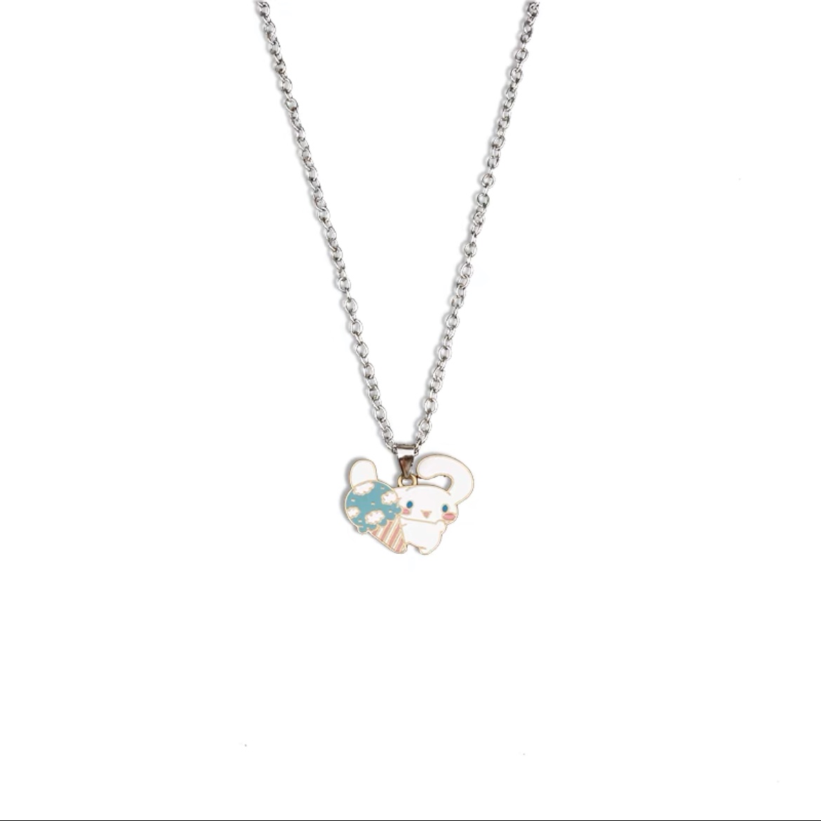 Jade maple dog necklace