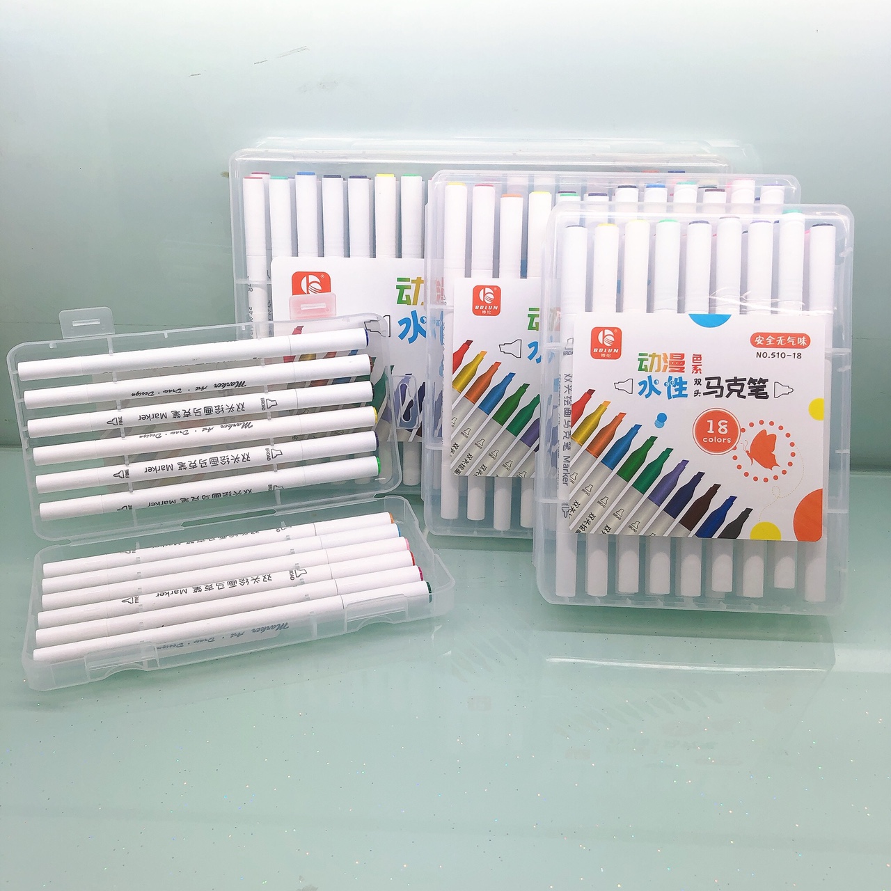 Xiaozheng Pen Business Writing Tools Office Culture Marker 510 Water-Based Double-Head Marker