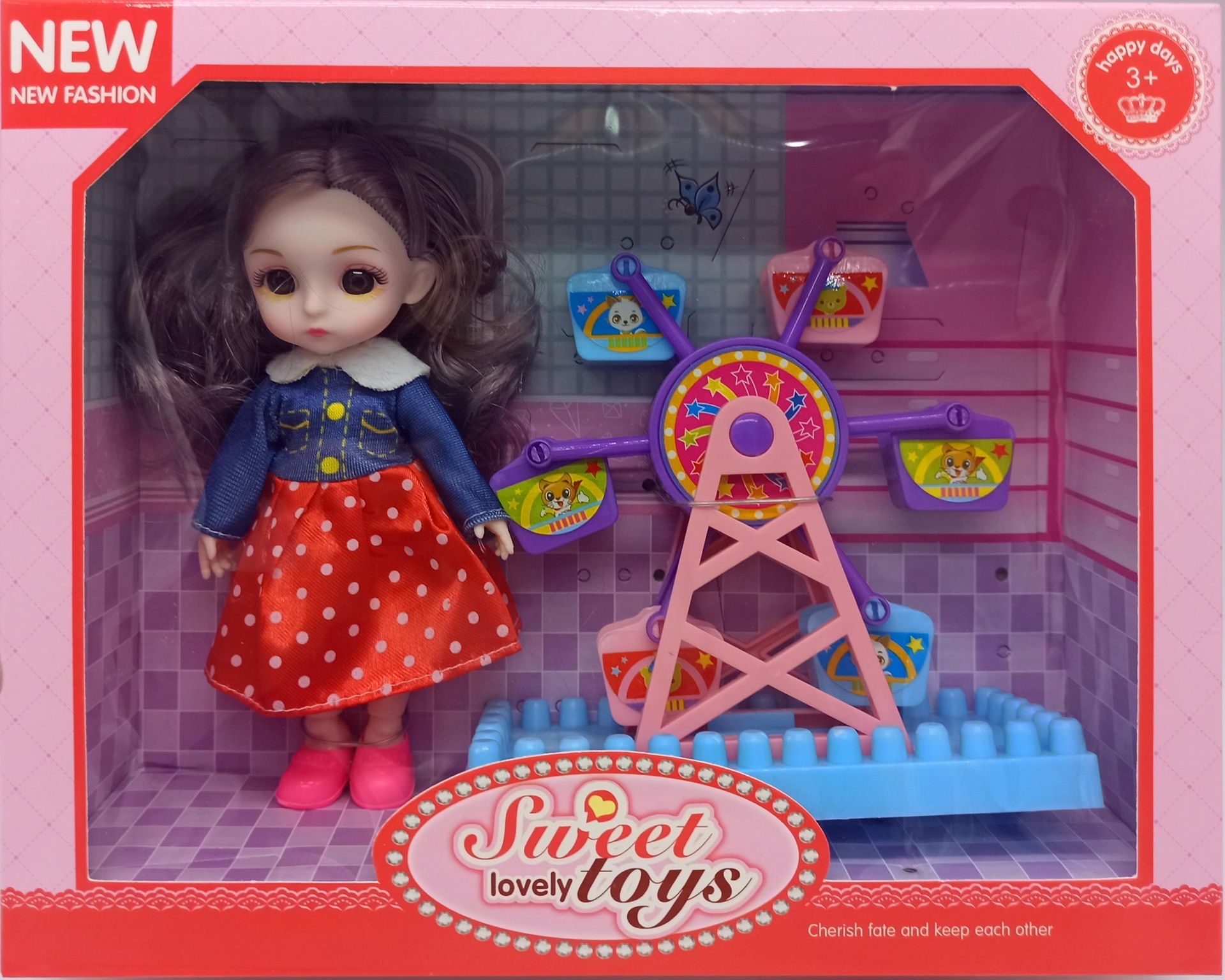 6 Inch 12 Joint Body Doll 2021 New Toy Specification drawing