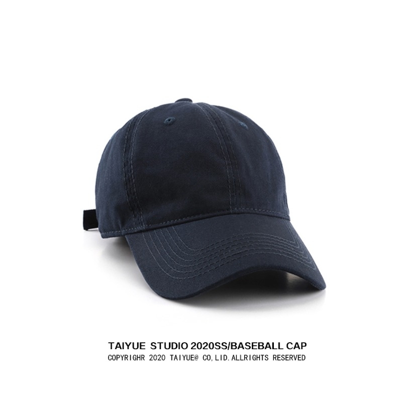 Spring and summer all-cotton washed solid-color Japanese-style baseball caps, ins men's and women's black Korean-style soft-top versatile baseball caps, trendy Application Scenario
