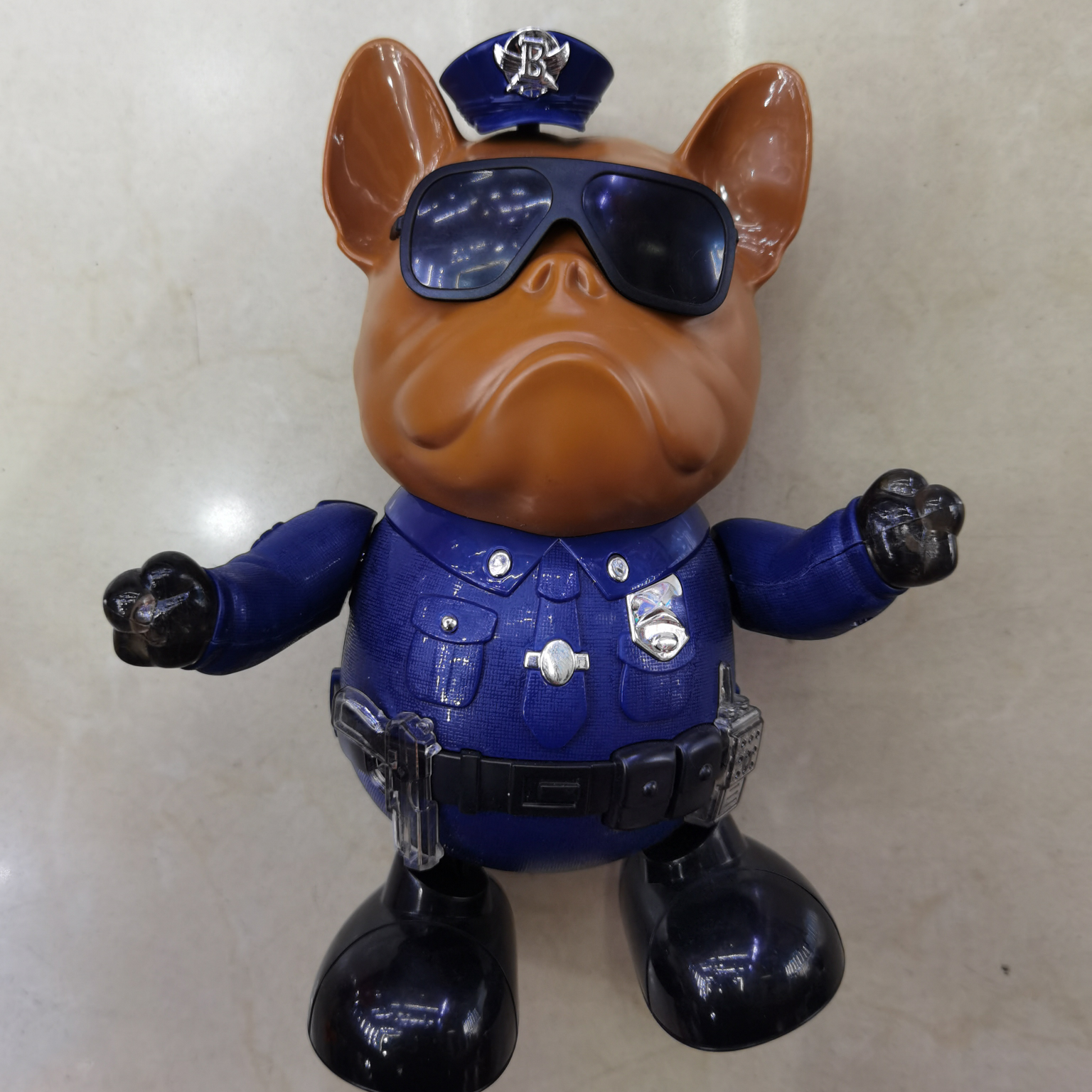Dog police dancing robot
