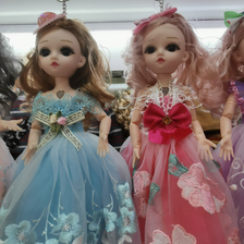 会说话的芭比洋娃娃礼盒套装女孩玩具公主玩具货源批发摆地摊搪胶娃娃1