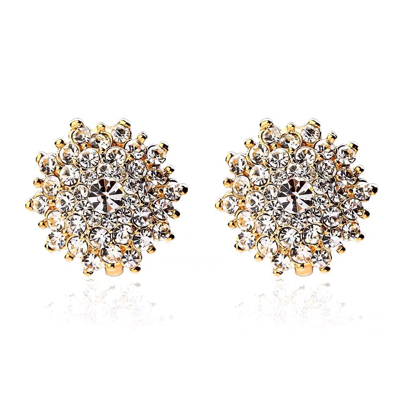 满钻原创设计高级感精致优雅宴会必备耳钉
