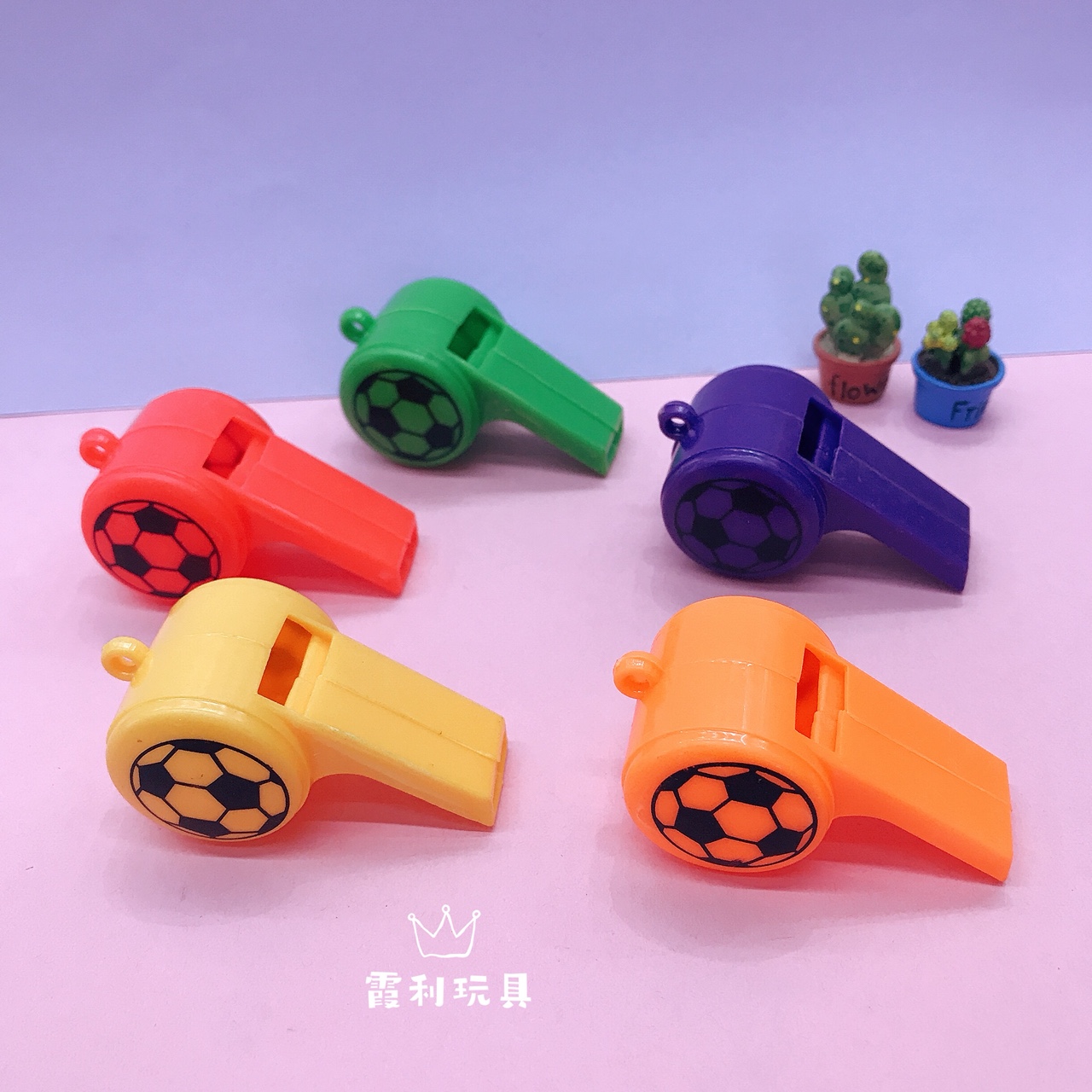 Football whistle children's plastic toy giveaways to cheer up the party