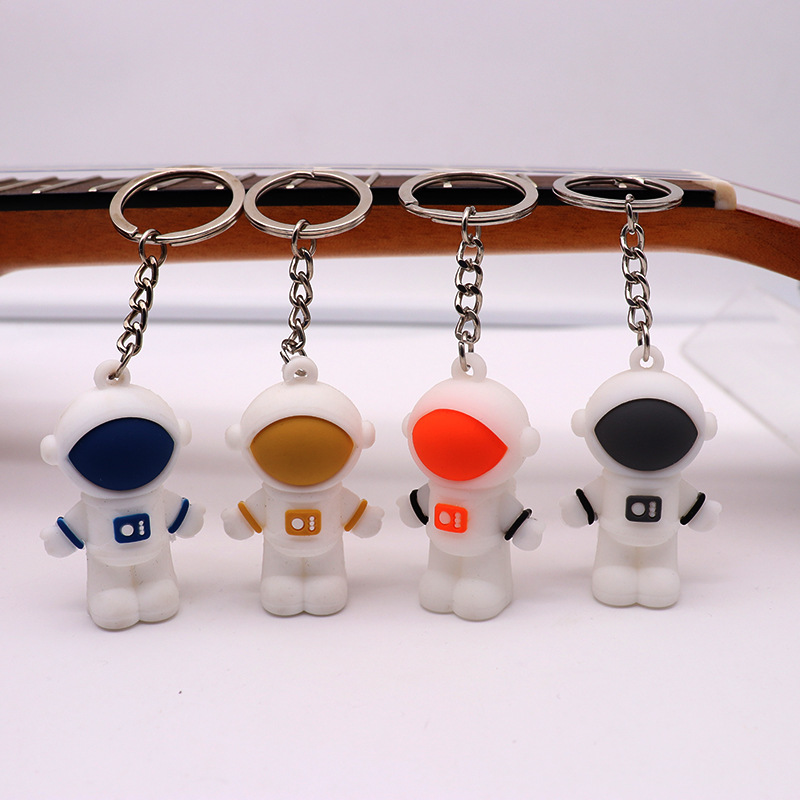宇航员钥匙扣太空人学生书包笔袋文具挂件PVC软胶公仔小礼品1