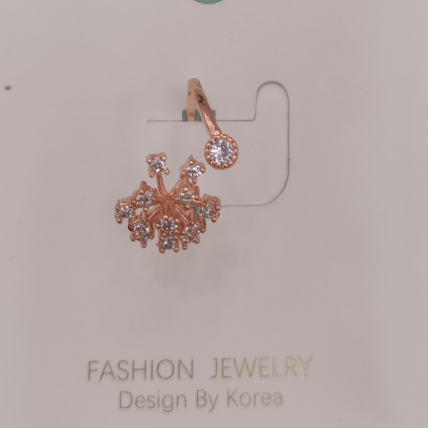 Rose gold adjustable opening ring