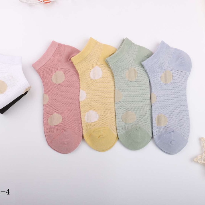 Ladies' bamboo and linen boat socks