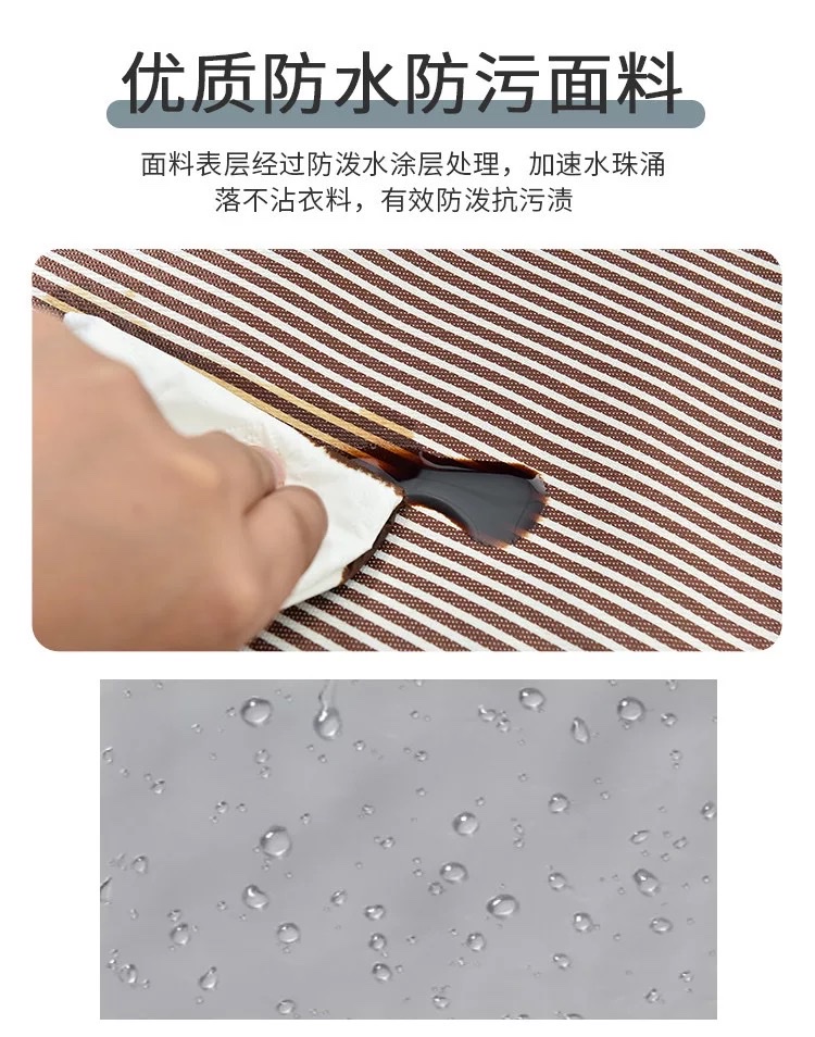 Korean-style kitchen waterproof, oil-proof and hand-wiping striped apron detail image 7