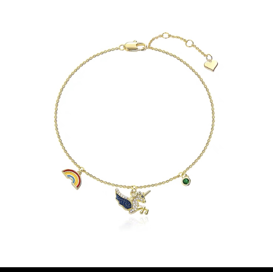 Rainbow unicorn bracelet