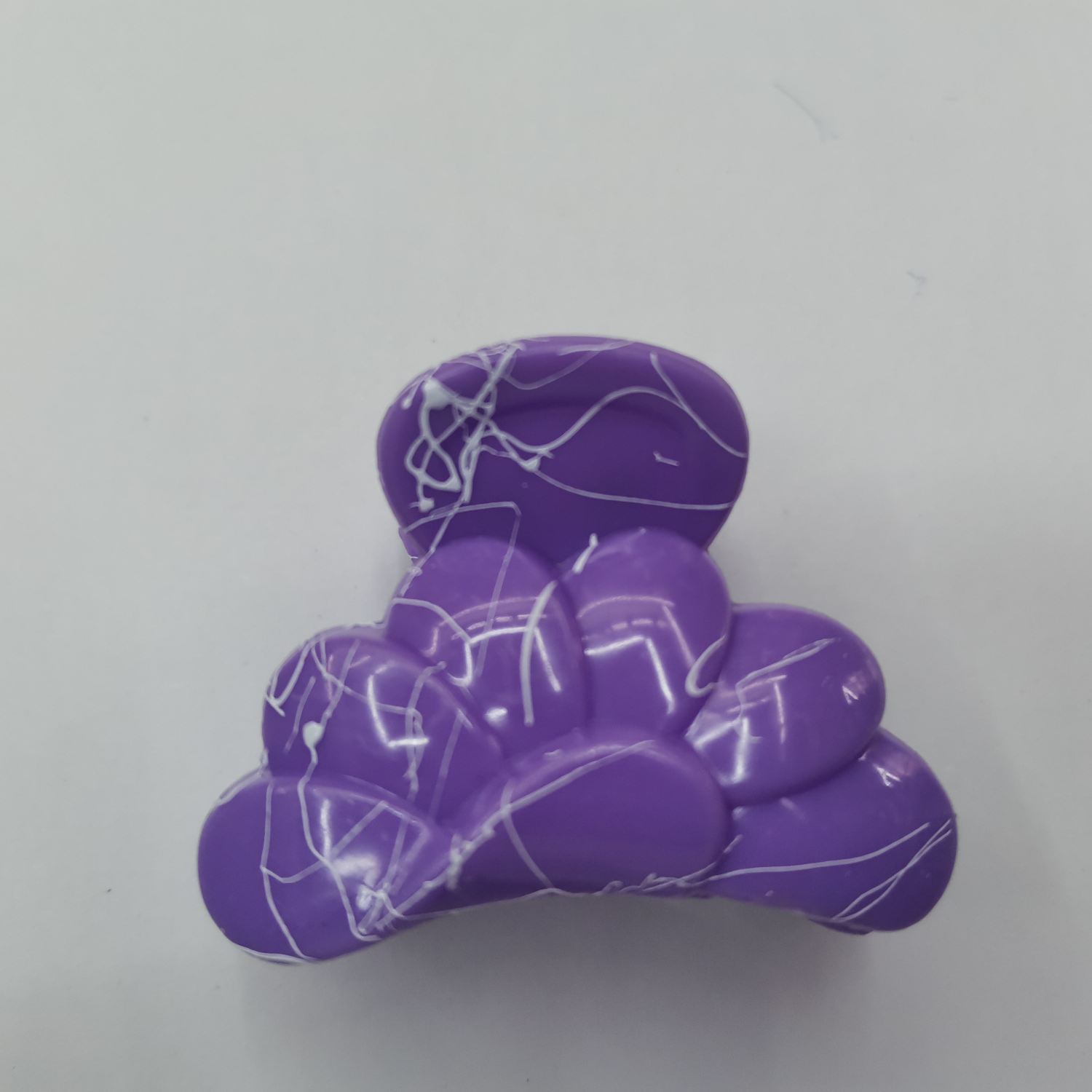 4cm扇形拉白丝紫色