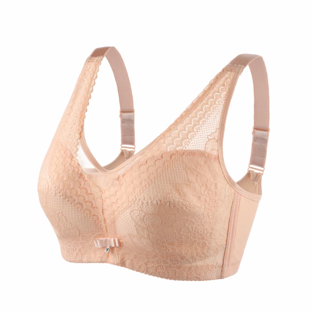 Ultra-thin bra without underwire sandwich Ultra-thin wide-shoulder adjustable bra detail image 8