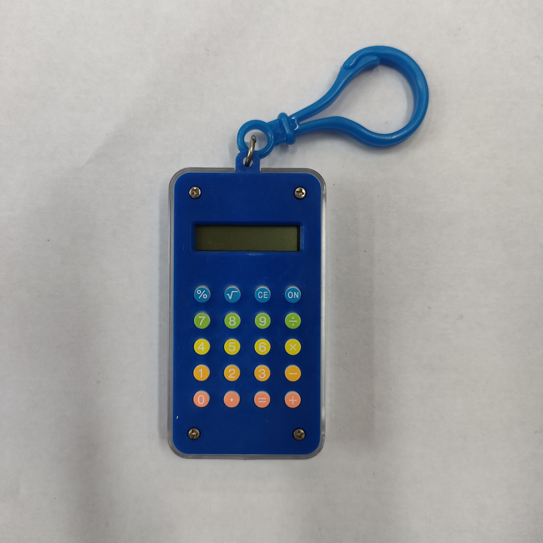 Creative and cute mini calculator keychain, multi-color customizable calculator full figure