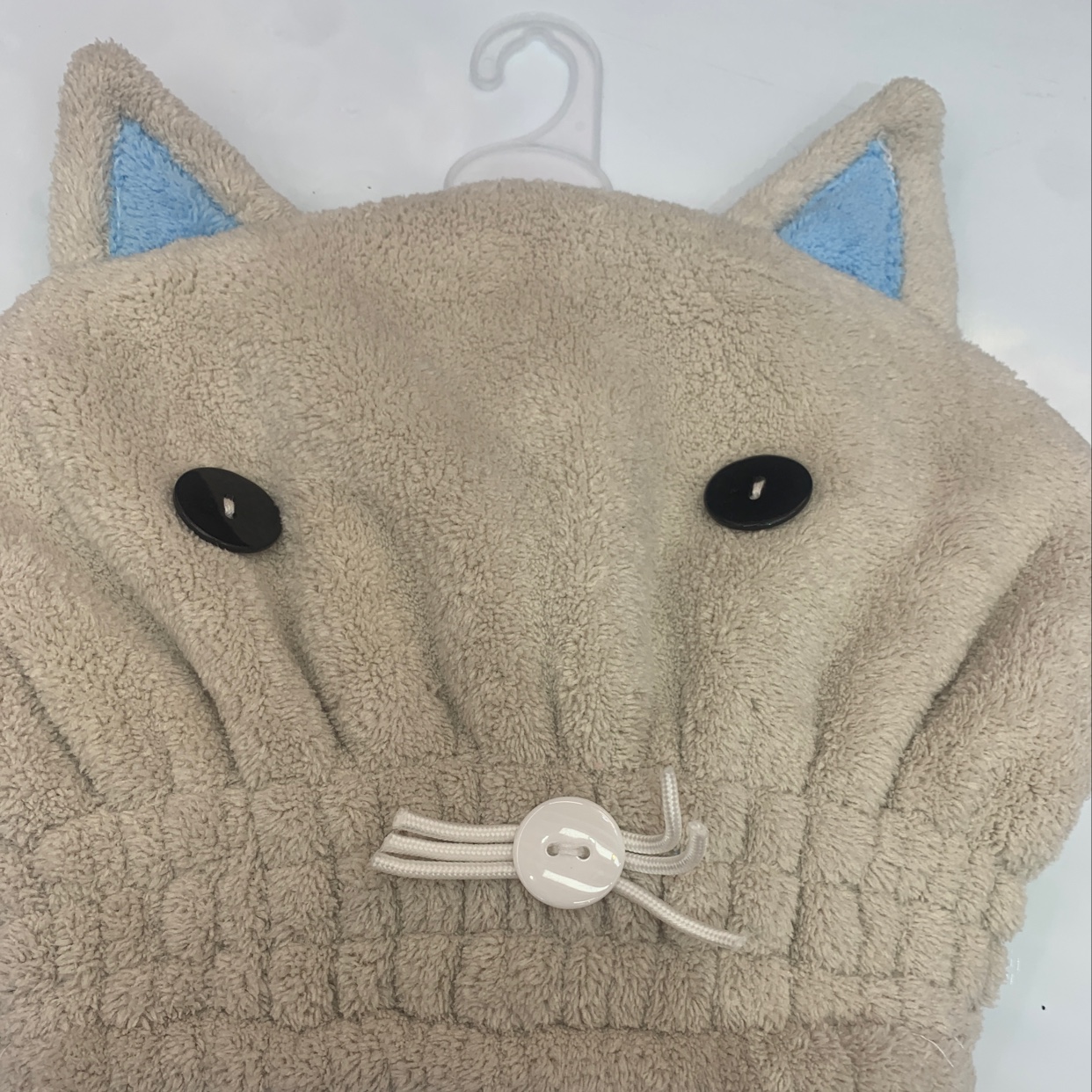 米灰色尖耳朵猫浴帽41150720583560174