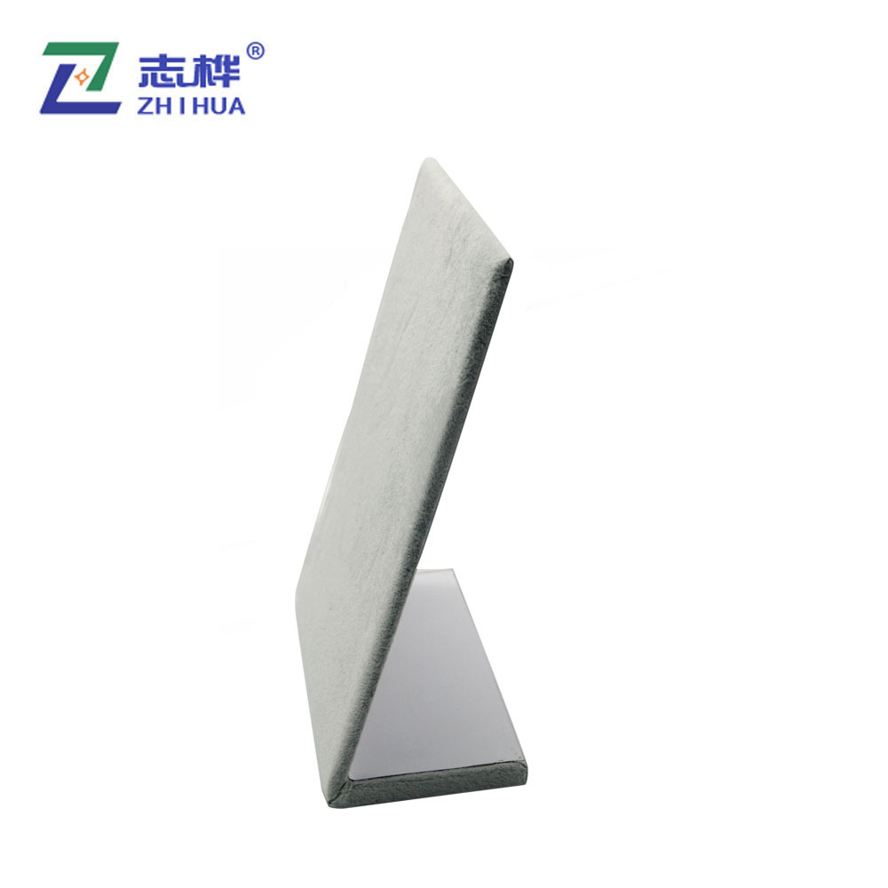 30-position L-shaped ice flower velvet stud rack, high-end jewelry and accessory display rack, earring storage rack details Picture