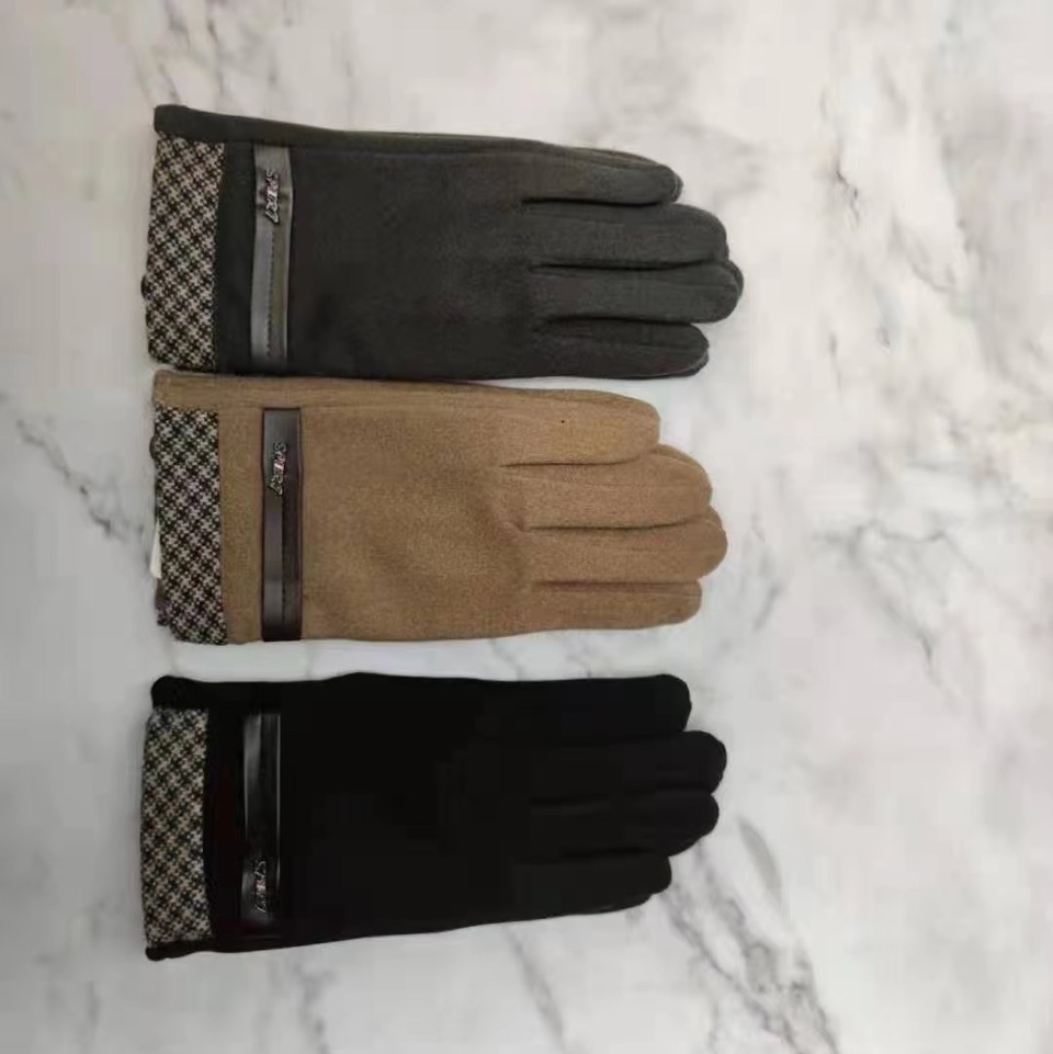 Men's self-heating gloves touch screen