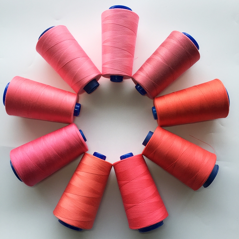Water pink 402 polyester sewing machine thread orange sewing thread water red needle and thread 10