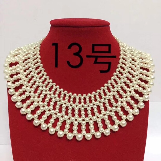 Fashion handwoven pearl necklaces, necklaces, necklaces, necklaces and necklaces 2