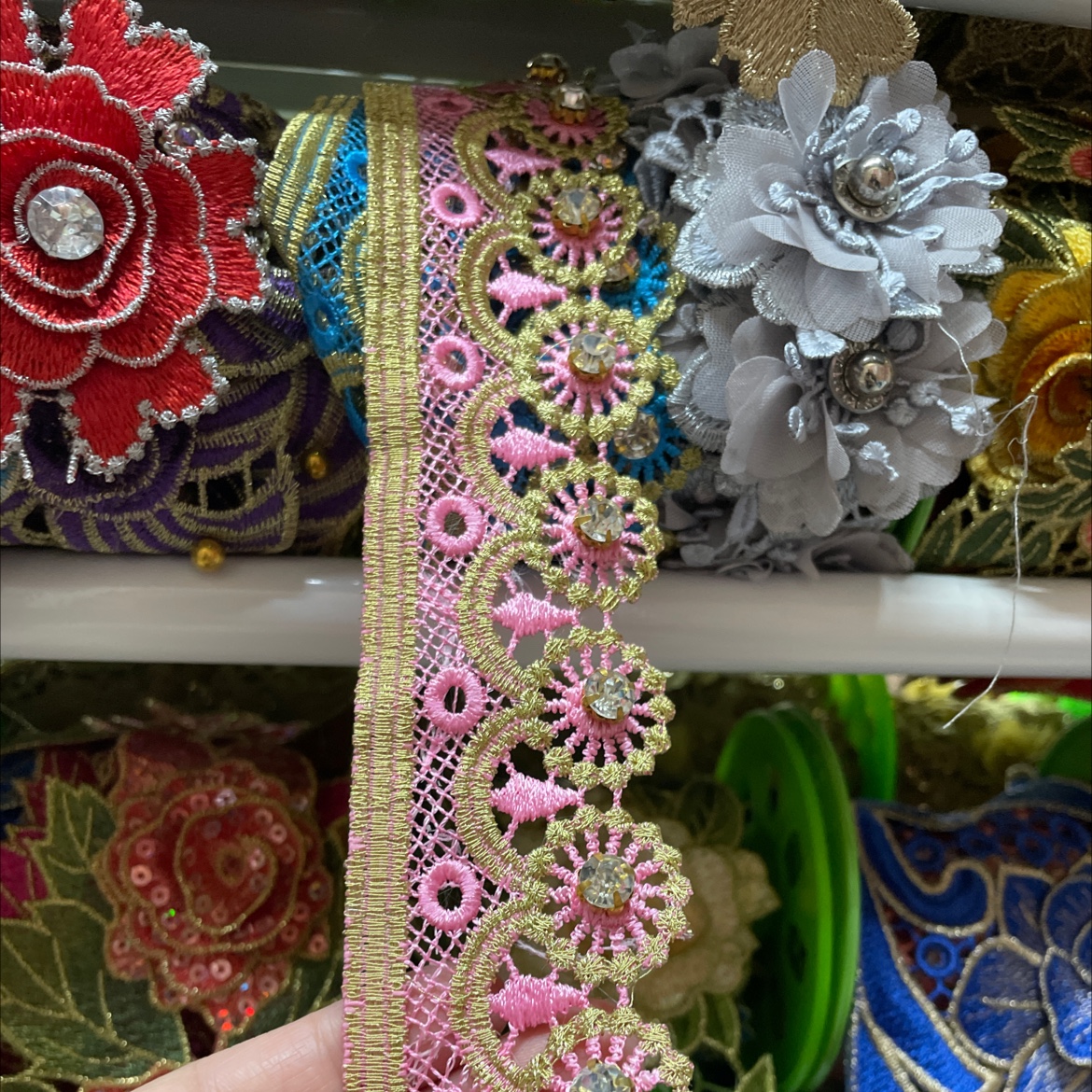 Plus Diamond Two-Color Lace Bar Code details Picture