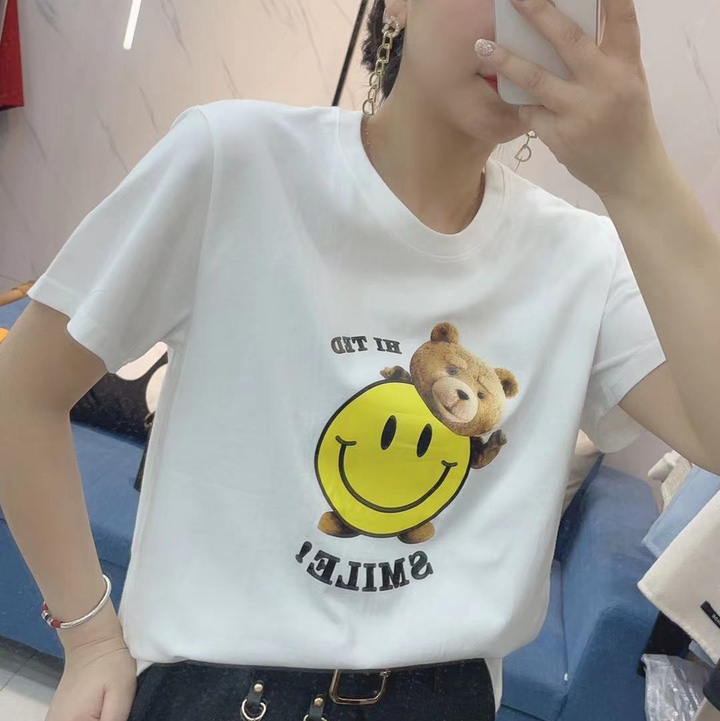 White Smiley T