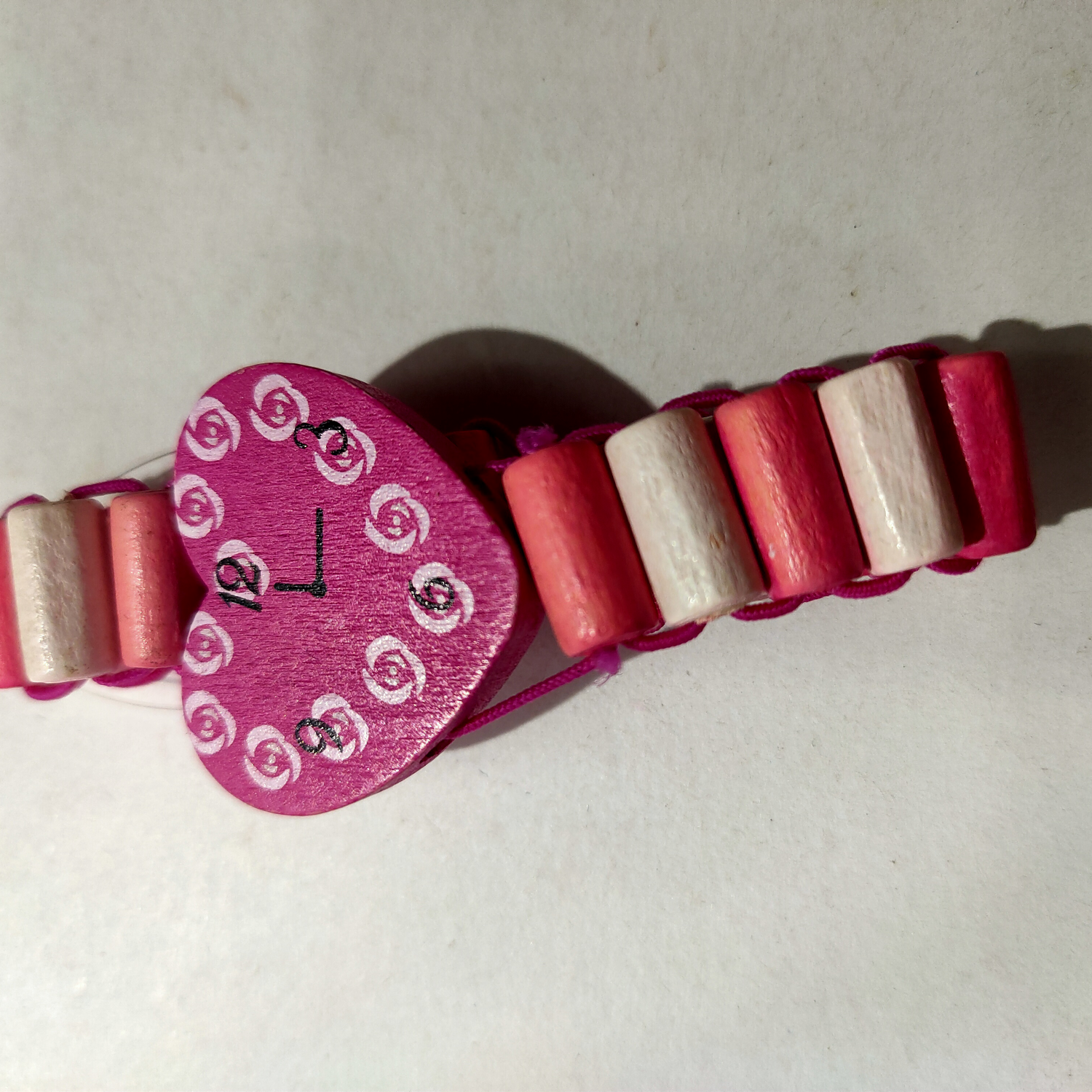 Wooden diy children's small watch 075