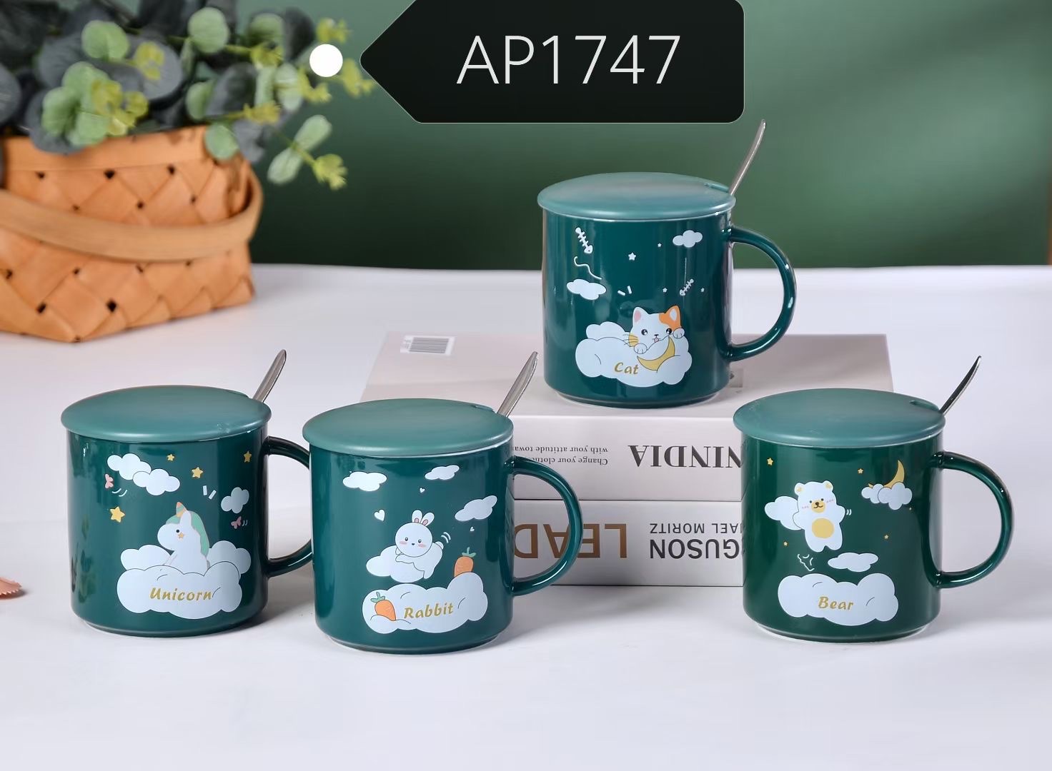 Ceramic cups, afternoon tea breakfast cups, coffee cups, water cups, tea cups, creative cups, gift cups, milk tea cups, cartoon pattern Christmas sets, AP1747 ceramic cups, best-selling products detail image 1
