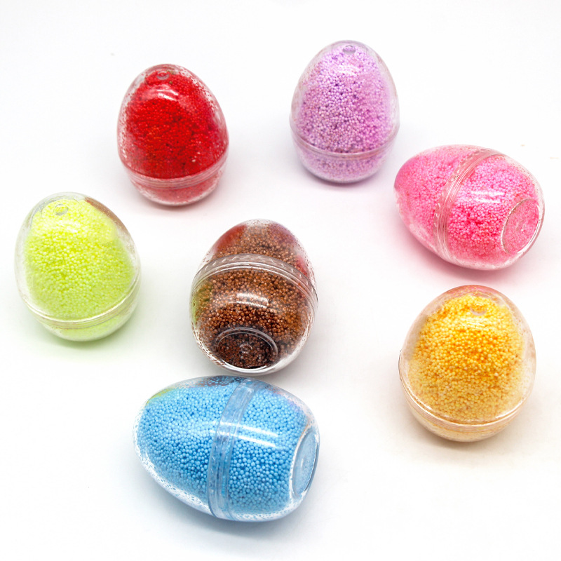 外贸热销 复活节扭蛋雪花   DIY  儿童益智手工玩具油性泡沫粒子详情图1