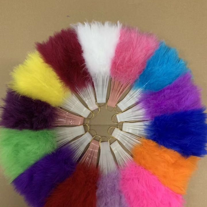 Full velvet feather fan