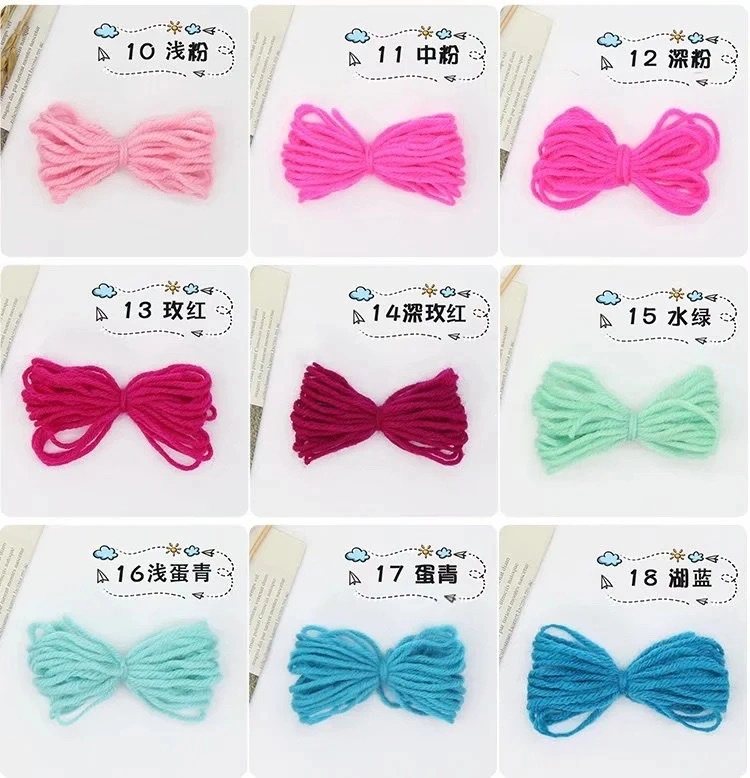 Customized milk cotton bow yarn for foreign trade export, DIY children's dolls, hand-knitted material packages, direct sales from the wool factory detail image 8