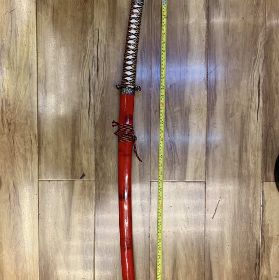 武士刀动漫游戏红熏烟大单支武士道动漫刀动漫周边