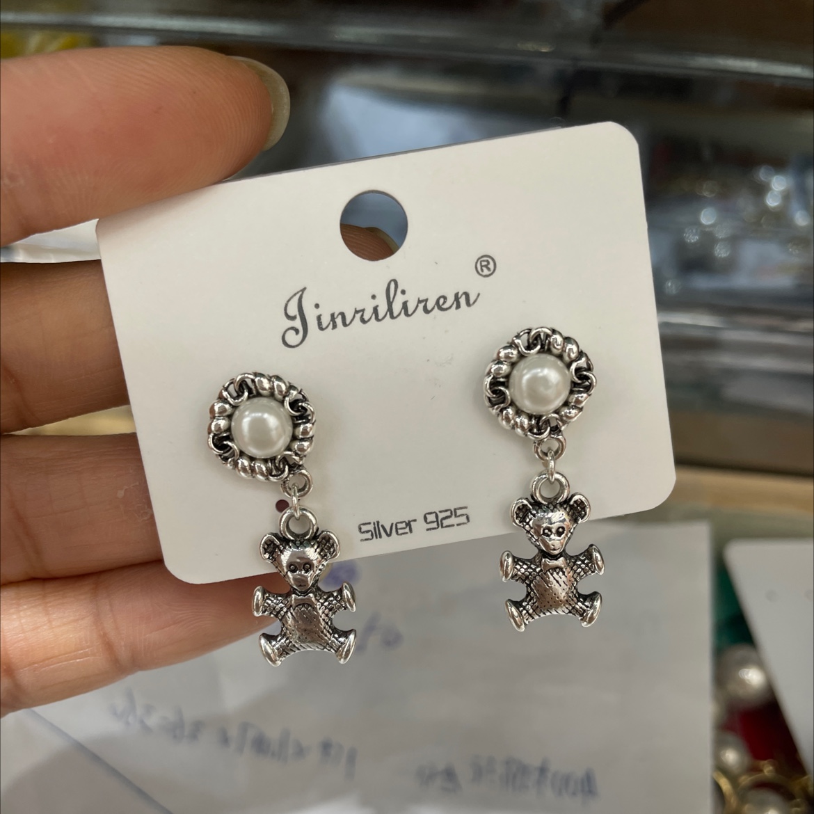 Today's Beauty Korean earrings fashion with bear style