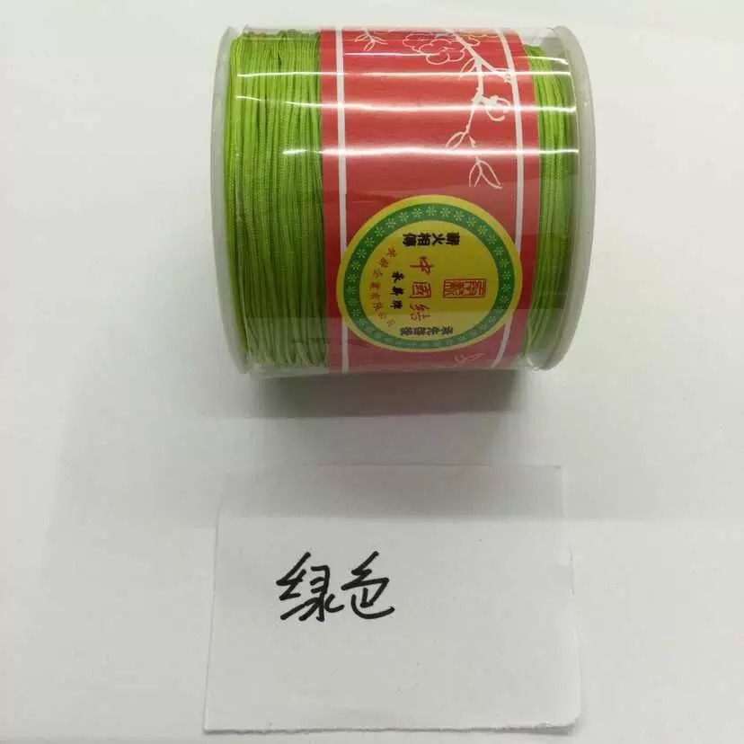 批发台湾72号玉线diy 吊坠红绳手工编织绳串珠串珠线配饰中国结线绿色