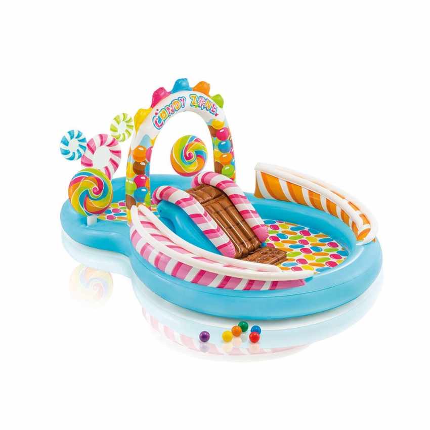Inflatable children's swimming pool bath in INTEX 57149 Candy Park Figure-Eight Park Pool, USA details Picture