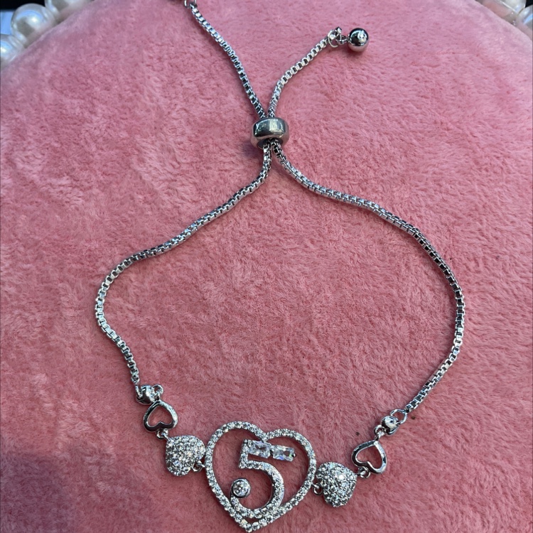 Micro-set diamond love ❤️ bracelet