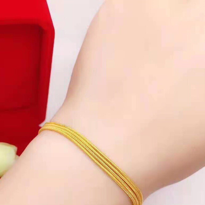 4 thread snake chain bracelet