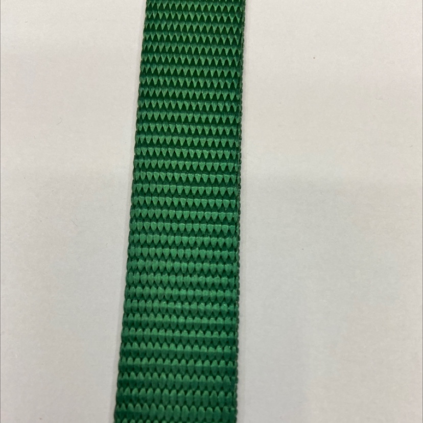 2 cm imitation nylon dark green webbing 10#