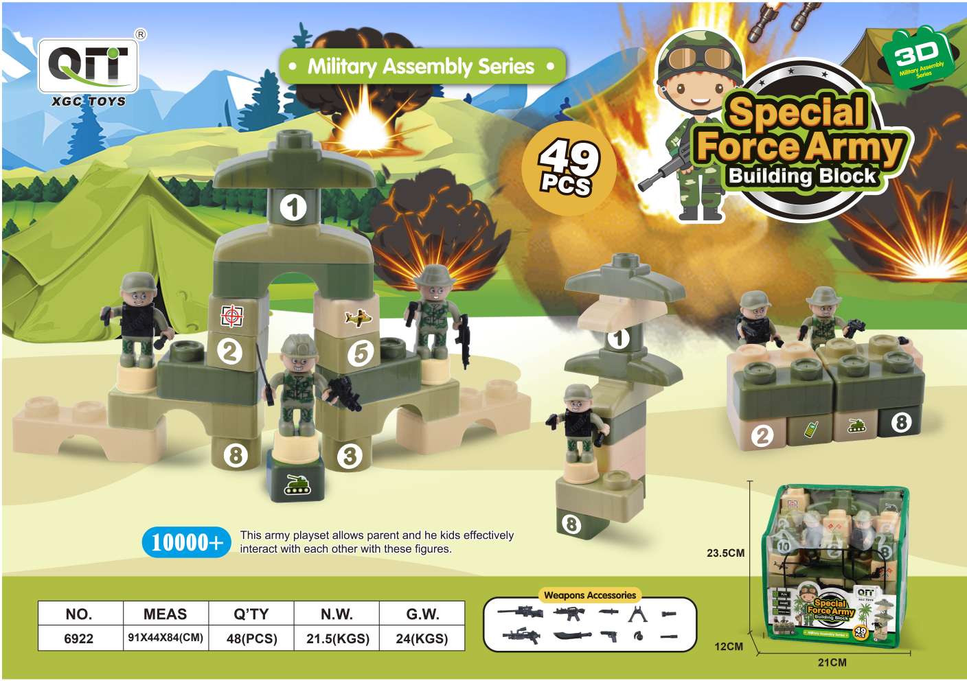 Military Building Block Baby 4 details Picture