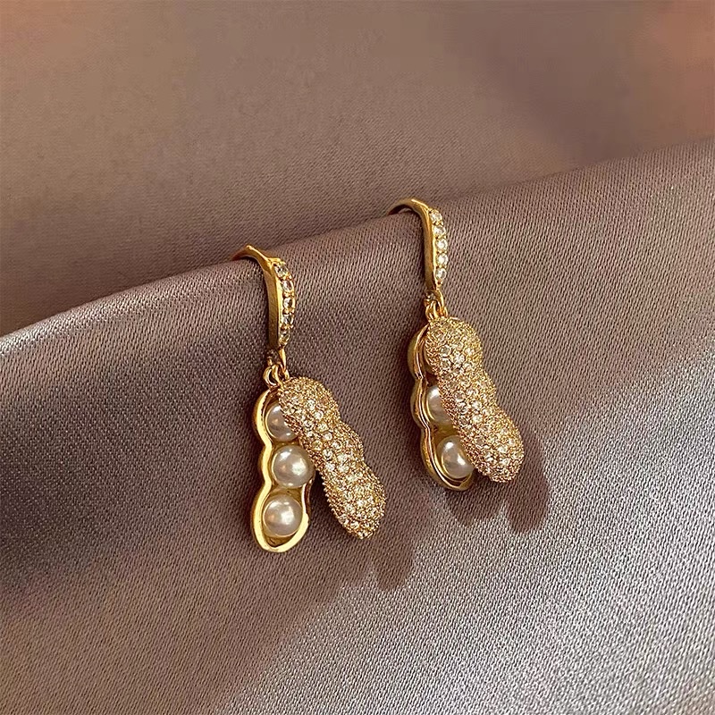 A new Korean style, versatile and exquisite peanut fashion ear hook details Picture