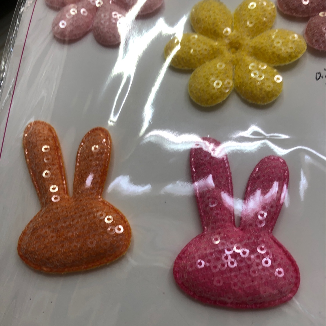 Sequined rabbit head details Picture