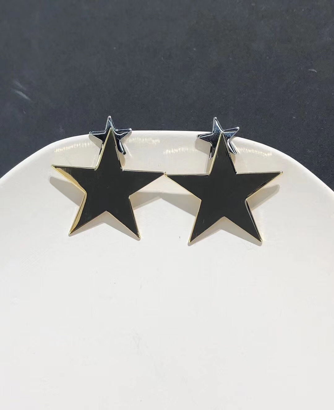 Five-pointed star silver ear rings 2021 New trendy earrings with a high-end feel, summer pure silver stud earrings for women, light luxury and niche details Picture