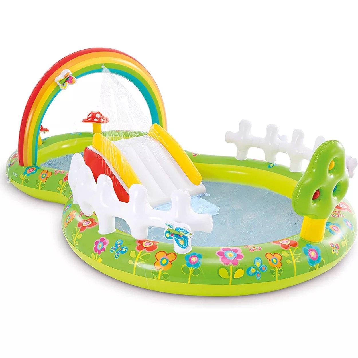 INTEX 57154 8-character Rainbow Cover Garden Pool Inflatable Entertainment Children's Swimming Pool Bath detail image 5