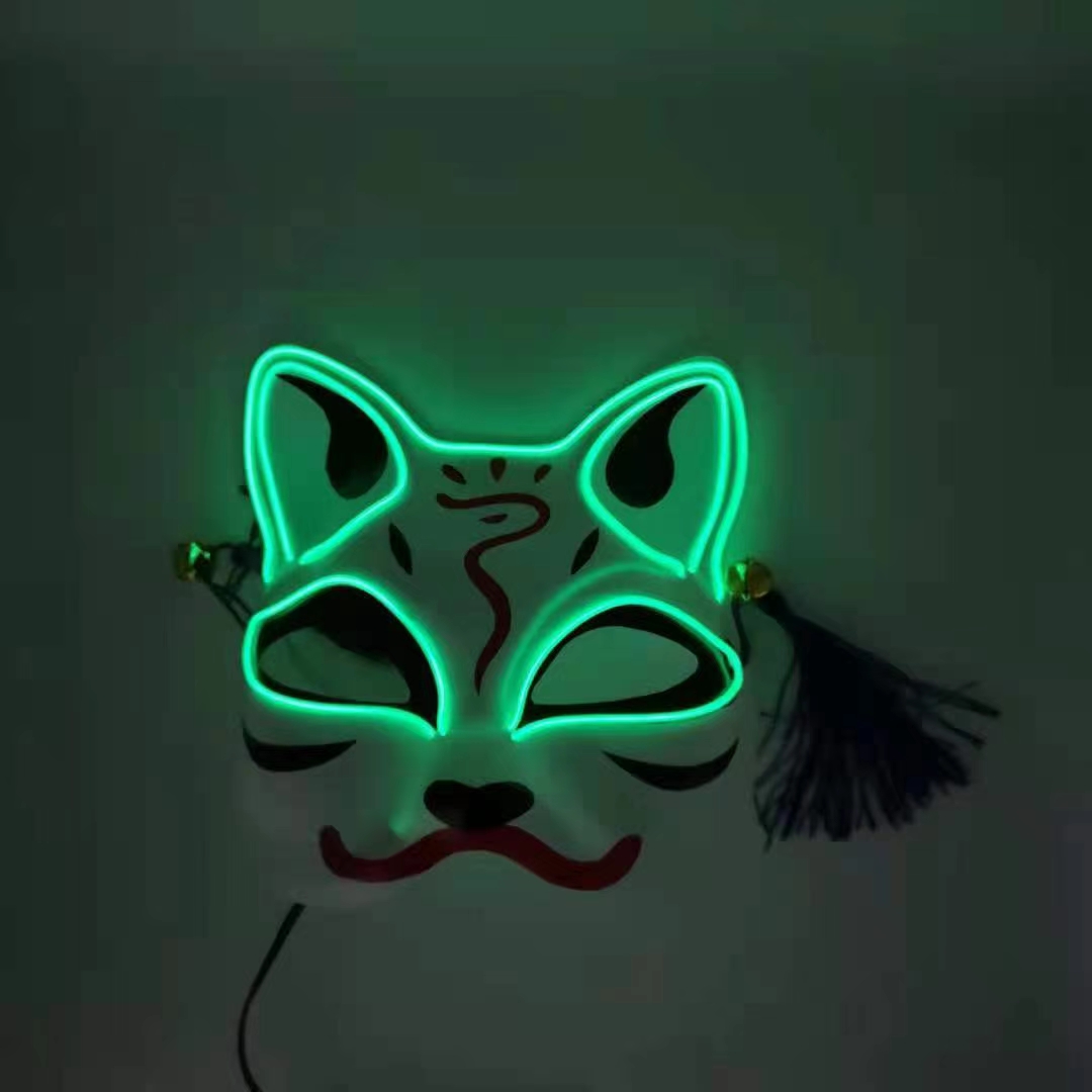 冷光线猫面具发光猫面具产品图