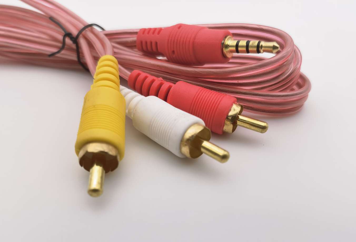 3.5-3r，透明绕包线，音频线，1.5m细节图