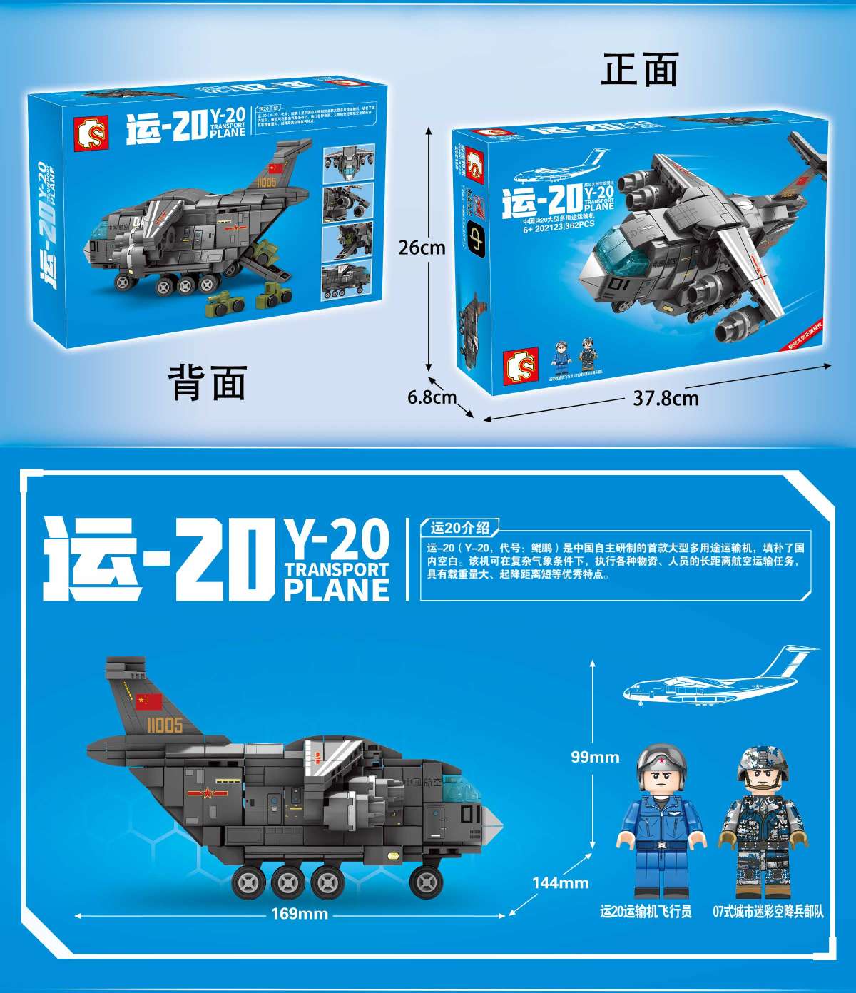 Junrong Toys Senbao Building Block Toys Yun-20 Toys 01 Application Scenario