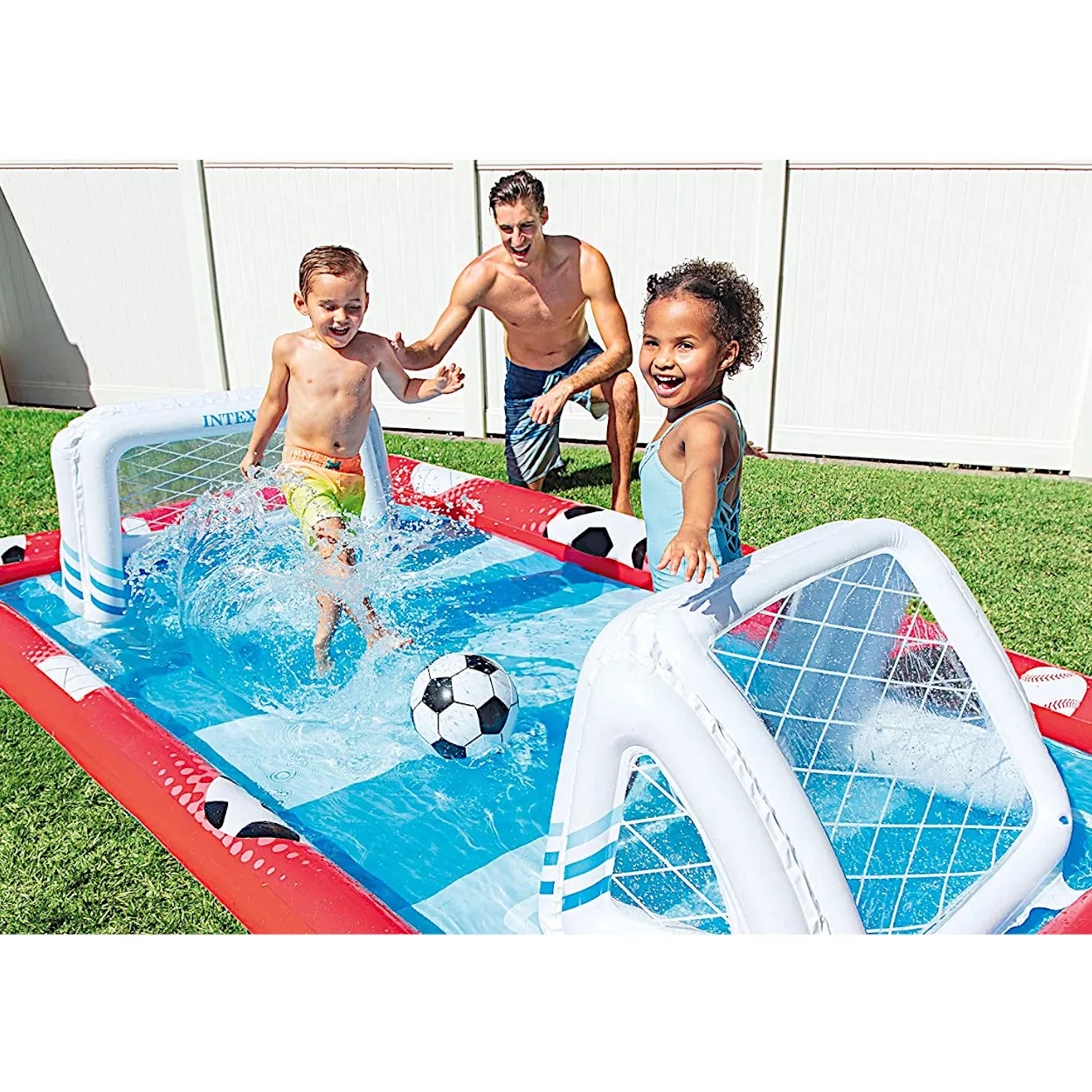 Original genuine INTEX sports field inflatable swimming pool, water play pool, children's sandpit, ocean ball pool 57147 Application Scenario