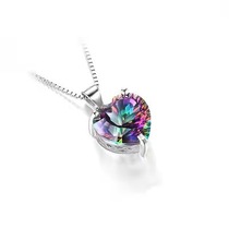 Purple heart ring necklace